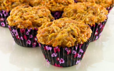Flax Apple Carrot Muffins