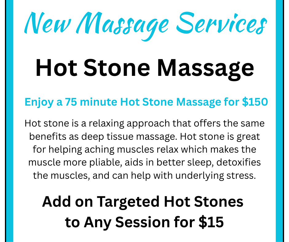 Massage Prices for different lengths of time